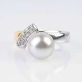 A Pearl Diamond Ring. - photo 1