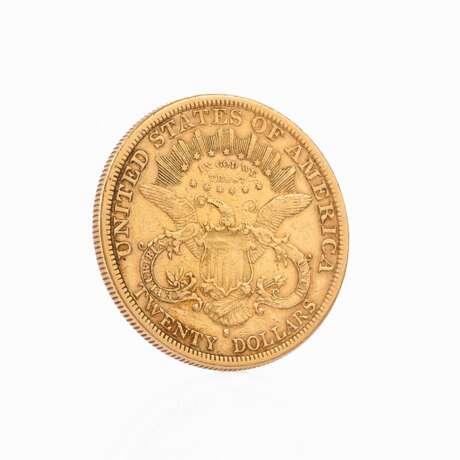 A Gold Coin '20 Dollar American Liberty Head 1879'. - photo 2