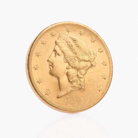 Goldmünze '20 Dollar American Liberty Head 1904'. - Foto 1