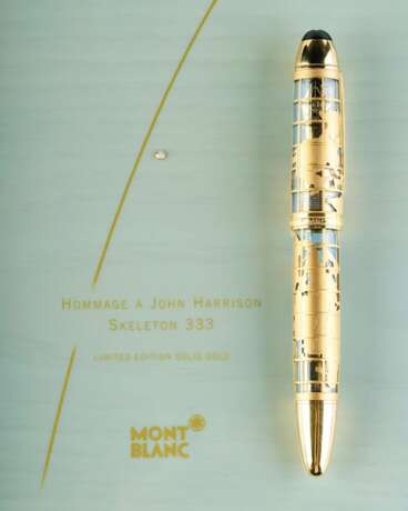 Montblanc. A Limited Edition Fountain Pen Sceleton 'Hommage à John Harrison'. - photo 1