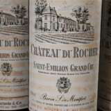 10 Flaschen 1990 Chateau de Rocher, Saint Emilion Grand Cru, Rotwein, Frankreich, 0,75l, hs-in, Etiketten und Kapsel beschädigt - photo 2