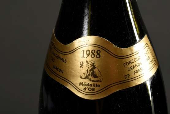 4 Flaschen: 2x 1988 Cote de Brouilly und 2x 1988 Julienas, Paul Beaudet, Burgund, Frankreich, 0,75l, Etiketten und Kapseln beschädigt - фото 4