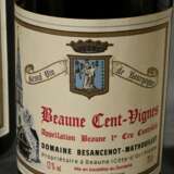 6 Flaschen: 2x 1993 Domaine Marchard de Gramont, Nuits St Georges Les Hauts Pruliers, in, 1x 1991 und 3x 1995 Beaune Cent-Vignes, premier cru Domaine Besancenot-Mathouillet, Rotwein, Burgund, Frankreich, 0,75l, in - фото 2