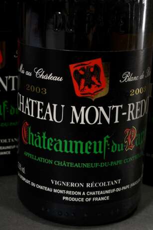 16 Flaschen 2003 Chateau Mont-Redon, Chateauneuf du Pape blanc, Weißwein, Rhone, Frankreich, 0,75l, in - фото 2