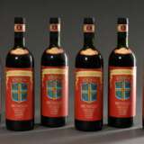 6 Flaschen 1993 Fattoria dei Barbi Cinelli, Colombini Brunello di Montalcino, Rotwein, Italien, 0,75l, hs - Foto 1
