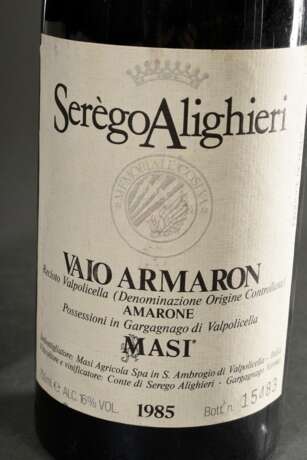 2 Flaschen 1985 Masi Serego Alighieri Vaio Armaron, Valpolicella DOC, Rotwein, Italien, 0,75l, hs - фото 2