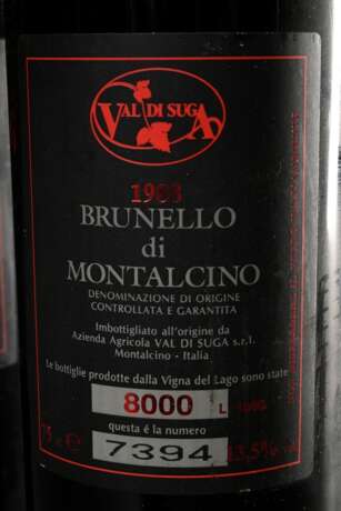2 Flaschen 1988 Angelini Val di Suga, Vigna del Lago, Brunello di Montalcino DOCG, Rotwein, Italien, 0,75l, in - фото 3