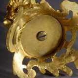 Feuervergoldeter Bronze Leuchter mit plastischer Dekoration "Omphale mit Löwenfell", Ende 19.Jh., H. 26cm - Foto 6