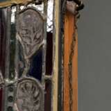 Kirchenfenster Bleiverglasung „Jacob und Rachel“, 19.Jh., mit integrierter Beleuchtung, 67,5x63,5cm - photo 5