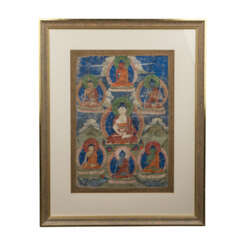 Thangka des Buddha Shakyamuni. TIBET, 19. Jahrhundert.