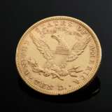 Gelbgold 900 „10 Dollar Liberty Head / Eagle“ Münze, 1881, USA, 16,7g, Ø 2,6cm - photo 1