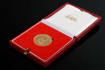 Gelbgold 916 „1 Unze Krügerrand&quot; Münze, 1984, Südafrika, 34,05g, Ø 3,2cm, SAM South Africa Mint