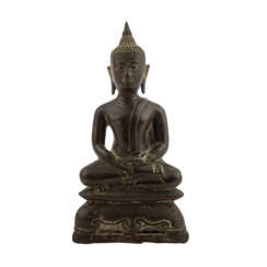 Bronze des sitzenden Buddha. THAILAND, 19. Jahrhundert.