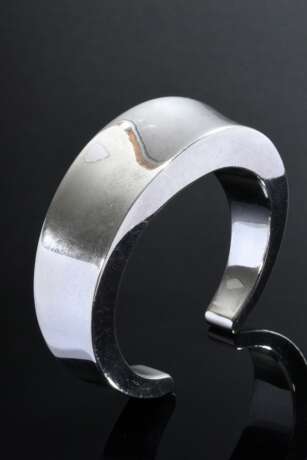 Moderne Georg Jensen Silber 925 Armspange, Entw.: Ove Went, 62,6g, Innendurchmesser 5,8x4,7cm, Tragespuren - Foto 1