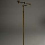 Metall Stehlampe auf rundem Fuß mit schwenkbarem Arm, H. 130cm - Foto 2