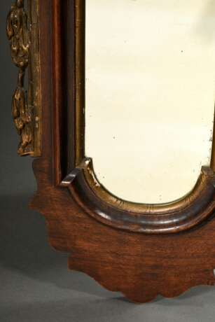 Barocker Pfeilerspiegel mit vergoldeten Schnitzereien, 86x35,5cm - photo 3