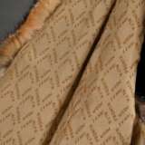 Fendi Vintage Chasuble mit Schnürverschlüssen und Einschubtaschen, Fuchsfell aufgeschnitten gearbeitet mit Logo Futter, Fendi Alta Moda Pronta, Gr. M - Foto 5