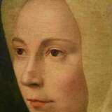 Unbekannter holländischer Meister des 16.Jh. "Portrait einer Dame mit Haube" um 1520, Öl/Holz, parkettiert, 35,8x28,8cm (m.R. 47x40cm), spätere Retuschen, leichtes Craquelé - photo 3