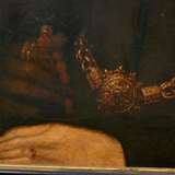 Unbekannter holländischer Meister des 16.Jh. "Portrait einer Dame mit Haube" um 1520, Öl/Holz, parkettiert, 35,8x28,8cm (m.R. 47x40cm), spätere Retuschen, leichtes Craquelé - Foto 5
