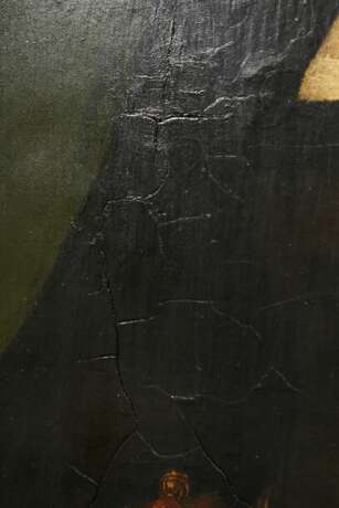 Unbekannter holländischer Meister des 16.Jh. "Portrait einer Dame mit Haube" um 1520, Öl/Holz, parkettiert, 35,8x28,8cm (m.R. 47x40cm), spätere Retuschen, leichtes Craquelé - фото 6