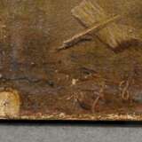 Unbekannter Künstler des 19.Jh. (Lip?) "Blick in einen Werkstatthof" 1878, Öl/Leinwand auf Malpappe kaschiert, u.l. sign., 31,6x27,5cm (m.R. 37x33,5cm), kleine Defekte der Maloberfläche - Foto 6