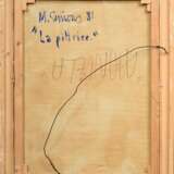 Simons, M. "La Pittrice Manuela" 1981, Öl/Leinwand, verso sign./betit., 80x60cm (m.R. 92x72,5cm) - Foto 3