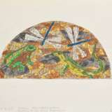 3 Ahlers-Hestermann, Tatiana (1919-2000) "Mosaik Entwürfe für eine Supraporte in einer Siedlung" (Maßstab 1:4), Pastellkreide/Bleistift auf Transparentpapier, auf Papier kaschiert, je sign./bez., ca. 15,5x31cm … - Foto 5