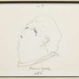 Janssen, Horst (1929-1995) "Männerportrait" 1975, Bleistift, u.m. sign./dat./gewidmet, 21x27,5cm (m.R. 22x28,3cm) - photo 1