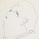 Janssen, Horst (1929-1995) "Männerportrait" 1975, Bleistift, u.m. sign./dat./gewidmet, 21x27,5cm (m.R. 22x28,3cm) - Foto 2