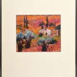 Klosowski, Alfred (*1927) "Kleine Landschaft", Aquarell/Bleistift, u. sign., 18,7x22,4cm (m.R. 50,5x39,2cm) - Foto 2