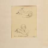 Mayershofer, Max (1875-1950) "Skizzenbuch", Tinte, mit 21 eingebundenen und eingeklebten Skizzen (v.a. Fantastisches und Alltagsszenen), je sign., BM ca. 10x8,5-15x9,5cm (40x30,5cm), Blätter z.T. lose, leichte … - Foto 22