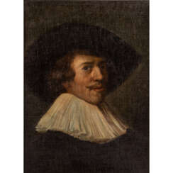 HALS, Frans, KOPIE nach (F.H.: 1580/85-1666), "Herr mit weißem Kragen und scharzem Hut",