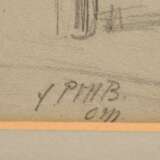 Modersohn-Becker, Paula (1876-1907) "Sitzender Bauer", verso "Drei Kopfstudien", Bleistift, u.r. monogr. "f PMB./OM" durch Otto Modersohn (1865-1943), WVZ S II/19 und S/A 15, 39x24cm (m.R. 5… - фото 3