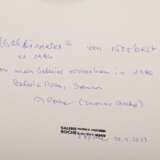 Schwontkowski, Norbert (1949-2013) „Waldinneres“ um 1986, Öl/Mischtechnik/Papier, verso bez./betit./dat. und Stempel "Galerie Roche", BM ca. 100x72cm (m.R. 117x88,7cm) - фото 4