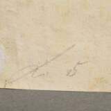 Unbekannter Künstler des 18./19.Jh. "Götter des Olymp", Tintenstudie, BM 28,6x43,5cm, r. kleiner Riss, fleckig - photo 4