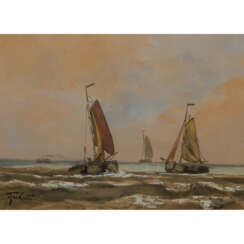 TERHELL, ADRIAAN CHRISTIAN W. (1863-1949), "Segelboote an der Küste",