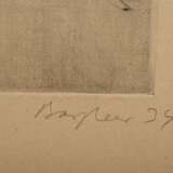 3 Bargheer, Eduard (1901-1979) "Herren-Portraits" (2 Matrosen und Selbst?) 1931/1934/1935, Radierungen, u.r. sign./dat., PM 35x27,5/38x24,5/42,8x29,7cm, BM je ca. 52x40cm, vergilbt, kleine Defekte - Foto 5