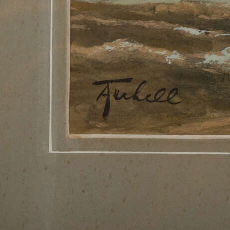 TERHELL, ADRIAAN CHRISTIAN W. (1863-1949), "Segelboote an der Küste", - Foto 3