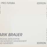 2 Brauer, Arik (1929-2021) "Die Töpferin im Wald" und "Der Musiker im freien Land" 1992, Serigraphien (nach Ölgemälden) auf Museumskarton, 20/590, u. sign./num., Edition Pro Futura, mit Informationsbl… - Foto 5