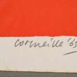 Van Beverloo, Guillaume Cornelis, gen. Corneille (1922-2010) „o.T.“ 1965, Farbserigraphie/Offset, 24/35, u. sign./dat./num., PM 59,5x49,5cm, BM 65,2x58cm, fleckig, leicht wellig, kleine Randdefekte - Foto 3