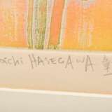Hasegawa, Shoichi (*1929) „Ciel transparent“, Farbradierung, 7/75, u. sign./num./betit., PM 59,3x49cm (m.R. 84x72cm), leicht vergilbt - Foto 3