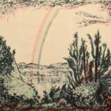 Heckel, Erich (1883-1970) „Regenbogen“ 1964, Farblithographie, 298/300, u. sign./dat./num., PM 44x58cm (m.R. 62x81,5cm), leicht vergilbt, ausgeblichen - фото 1