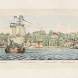 Vos, Jan Willem de (1803-1833) "Panorama des rechten Elbufers von Hamburg und Altona bis Blankenese" um 1835, color. Lithographien, Darstellungen vom Sülberg über Altona, St. Pauli bis zum Holzhafen, in Origina… - photo 15