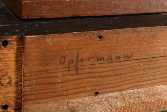 Opfermann, Karl (1891-1960) "Weiblicher Torso", Holz, verso auf Sockel sign., H. 31,5/44,4cm, Provenienz: Slg. Dr. Andreas Blunck (1871-1933) - photo 4