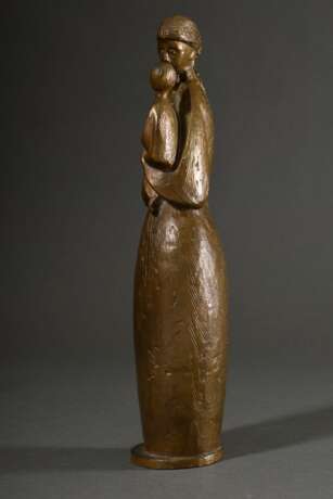 Baron, Josef (1920-2020) "Stehende Mutter Gottes mit Kind", Bronze, H. 36,5m - photo 4