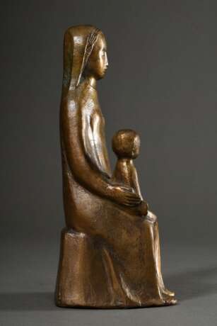 Mellmann, Walter (1910-2001) "Maria mit Kind", Bronze, H. 29,5cm - photo 4