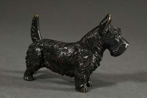 Kleine Bronze "Scotch Terrier" in feiner Ausführung, Anfang 20.Jh., 8x11x3,3cm - Foto 2