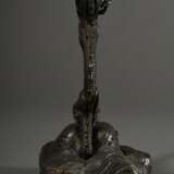Chinesische Bronze "Zwei Drachen mit Tama Perle" auf "Landschaftssockel", zweiteilig, 19.Jh., H. 14cm, Provenienz: Slg. Otto Johannsen/ Lübeck (1882-1960) - photo 3