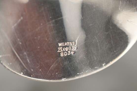 Ovale moderne Kanne in schlichtem Design, Wilkens & Söhne, Modell-Nr. 8034, Silber 835, 445g, H. 21cm - Foto 5