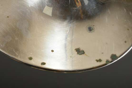Runde Deckelterrine in schlichter Façon mit beidseitigen Handhaben, Silber 800, 573g, H. 20,2cm, berieben - фото 4